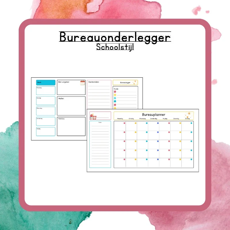 Bureauonderlegger Schoolstijl