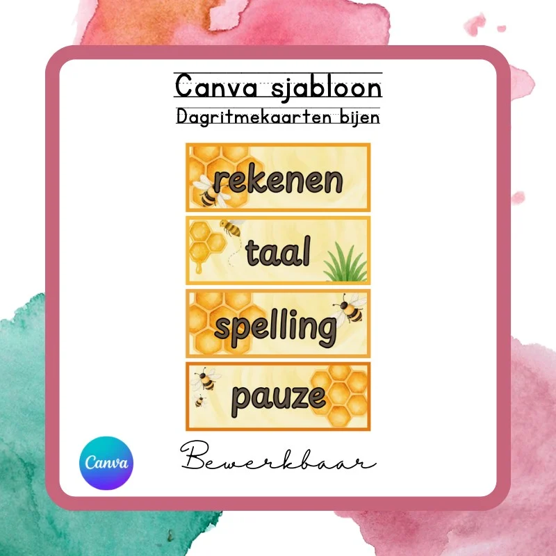 Dagritmekaarten bijen