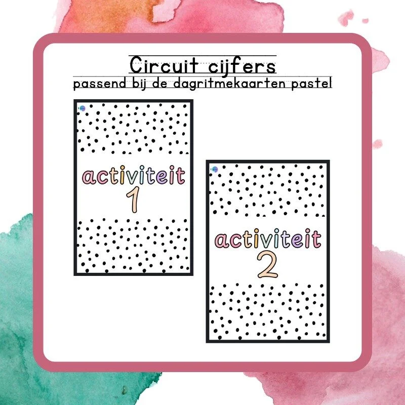 circuit cijfers pastel