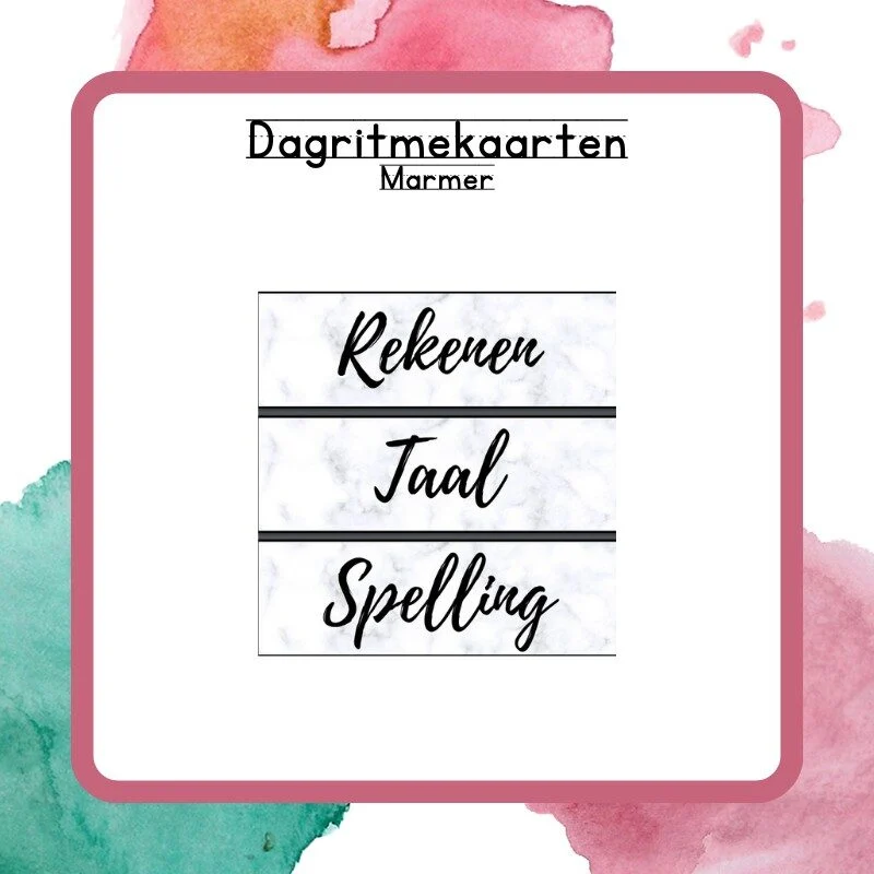 Dagritmekaarten Marmer