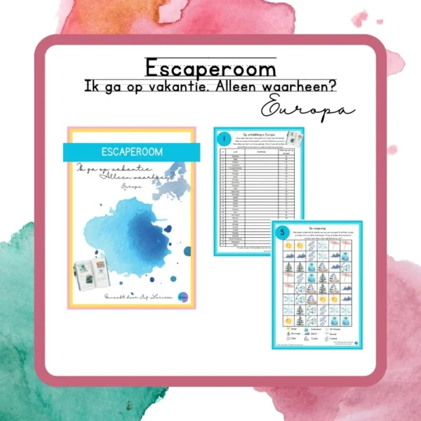 Escaperoom Ik ga op vakantie. Alleen waarheen? Europa