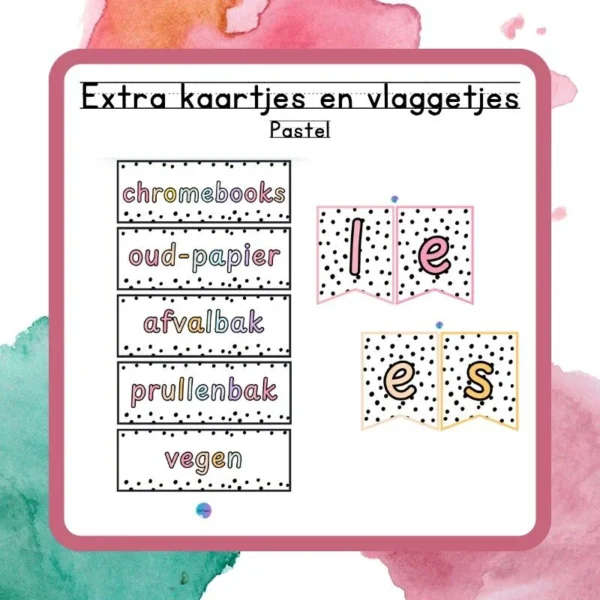 Extra kaartjes Pastel