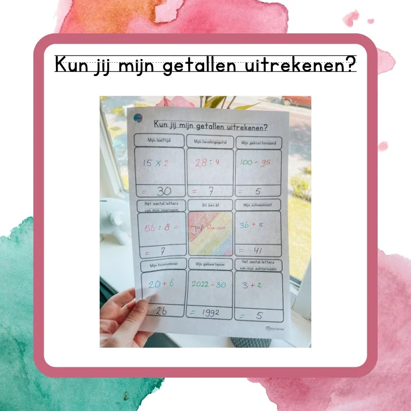 Kun jij mijn getallen uitrekenen?