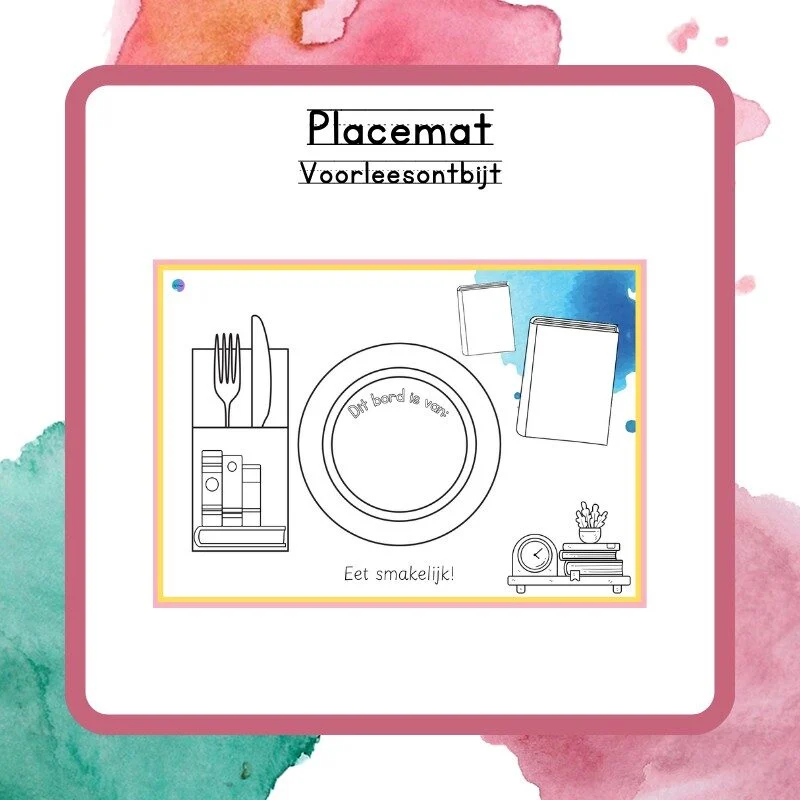 Placemat Voorleesontbijt