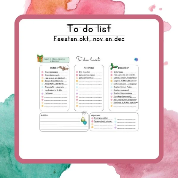 To do list feesten