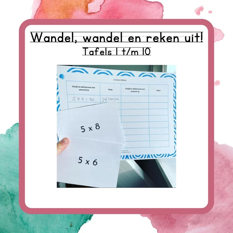 Wandel, wandel en reken uit! (Tafels 1 t/m 10)