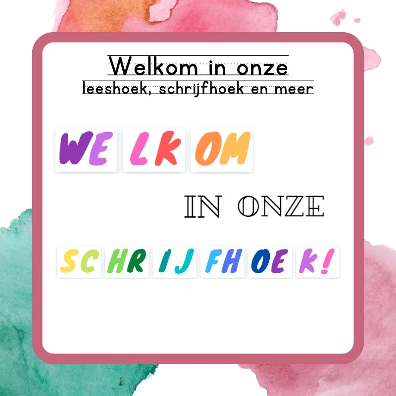 letters voor hoeken