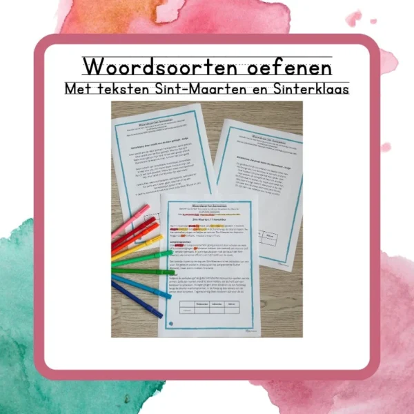 Woordsoorten oefenen met tekst
