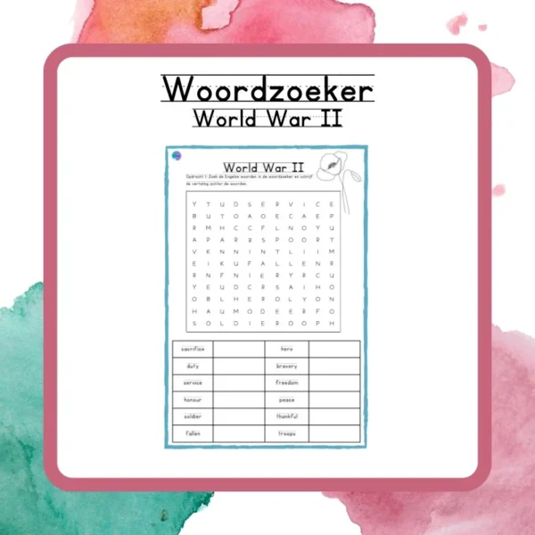 Woordzoeker World War II