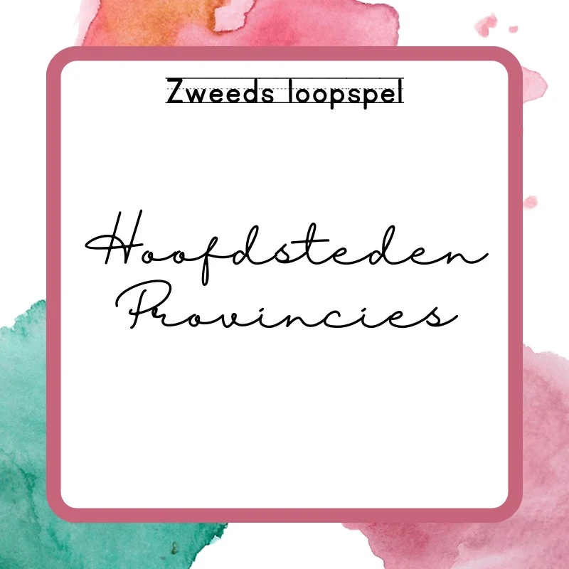 Zweeds loopspel Hoofdsteden