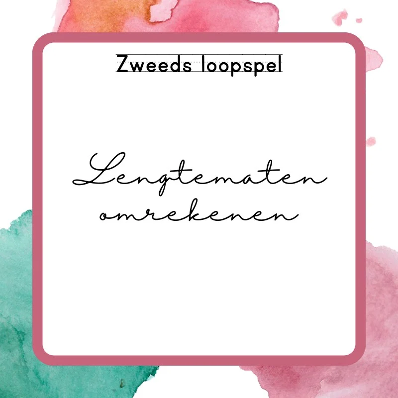 Zweeds loopspel Lengtematen omrekenen