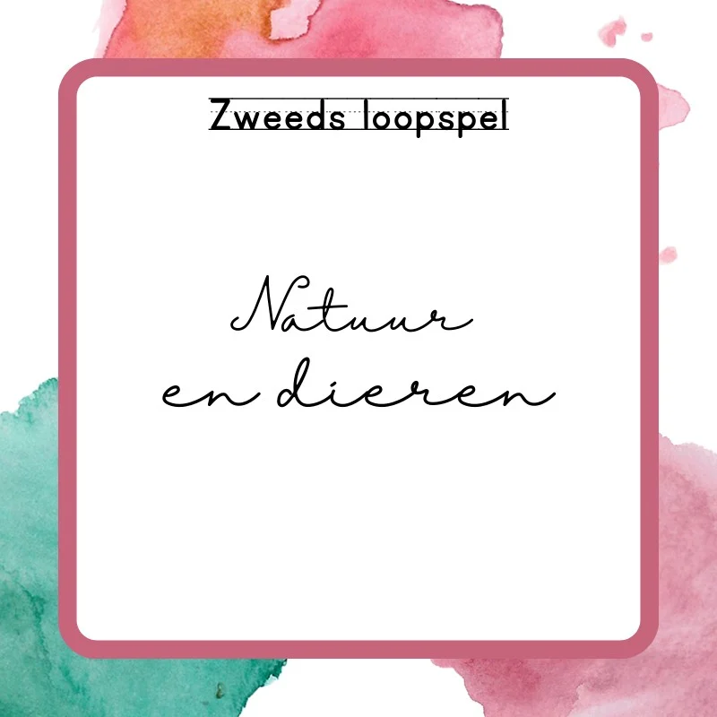 Zweeds loopspel Natuur en dieren