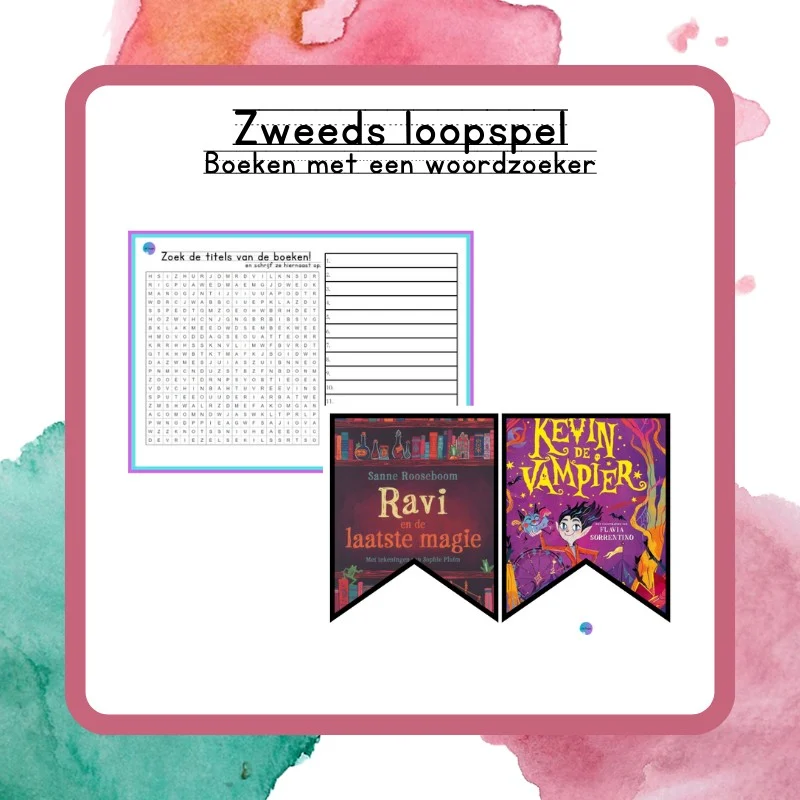 Zweeds loopspel met boeken