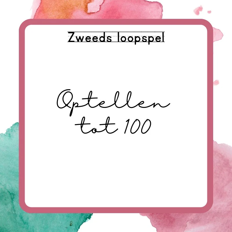 Zweeds loopspel Optellen tot 100