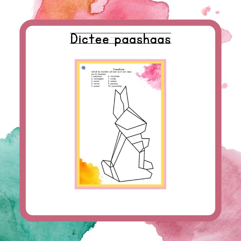 dictee met paashaas