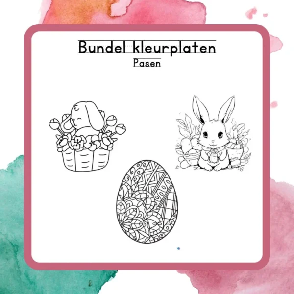 Bundel kleurplaten Pasen
