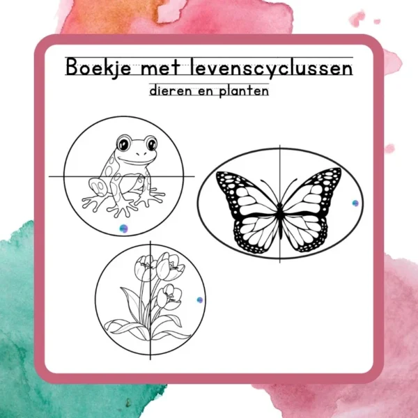 Boekjes over levenscyclus van dieren en planten