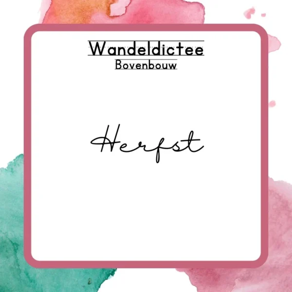 Wandeldictee Herfst