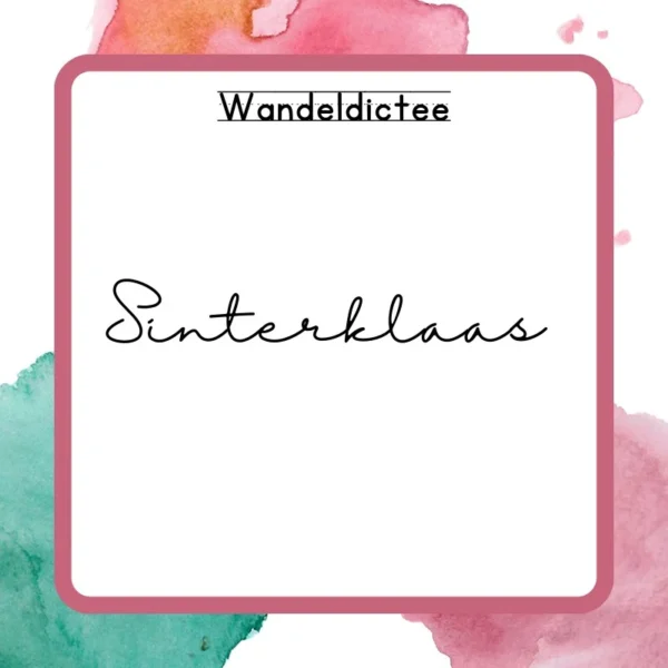Wandeldictee Sinterklaas