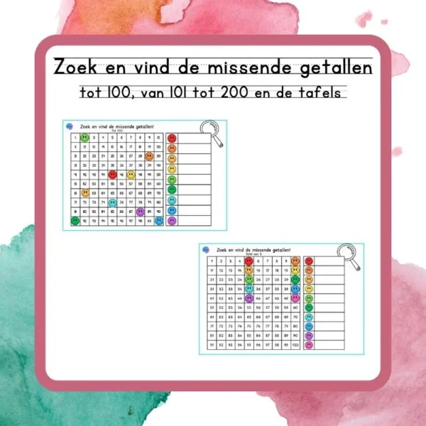Zoek en vind de missende getallen